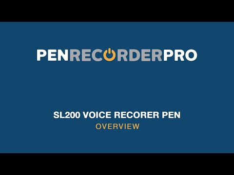 SL200 Voice Recorder Pen - OLED Display Pen with 4 Quality Modes