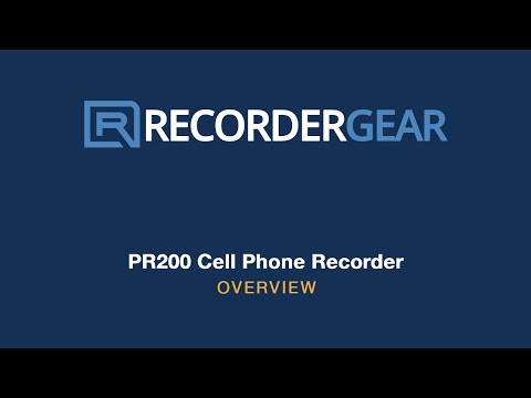 PR200 Cell Phone Call Recorder - Bluetooth iPhone & Android Recording 