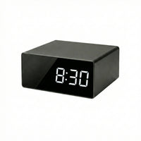 RecorderGear RG200 digital clock camera, IR night vision, WiFi monitoring front view