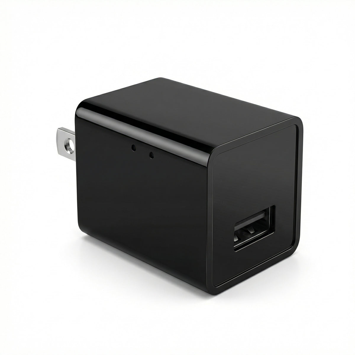 RecorderGear RG50 USB charger hidden camera, 1080p WiFi monitoring front view