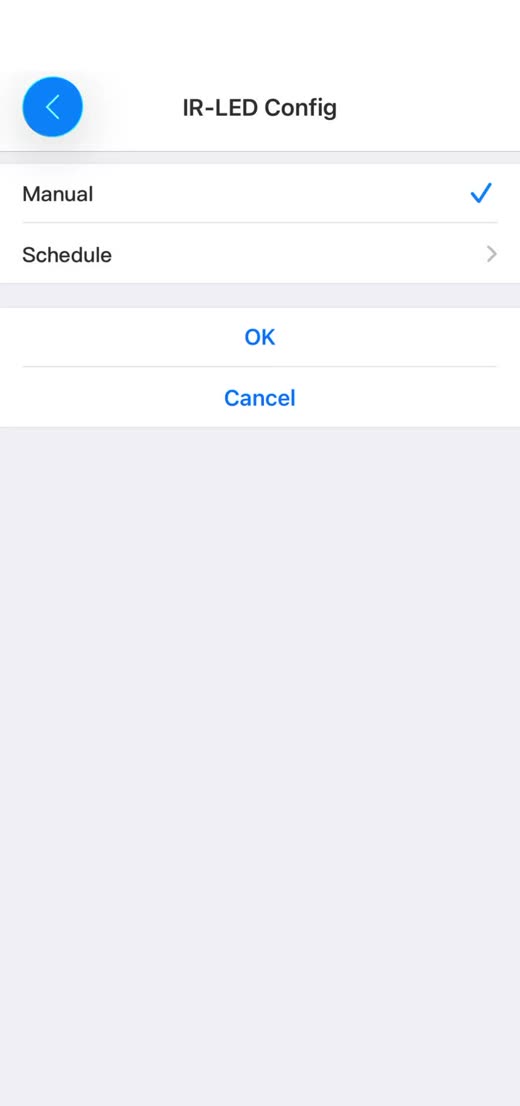 tCam IR-LED Config options